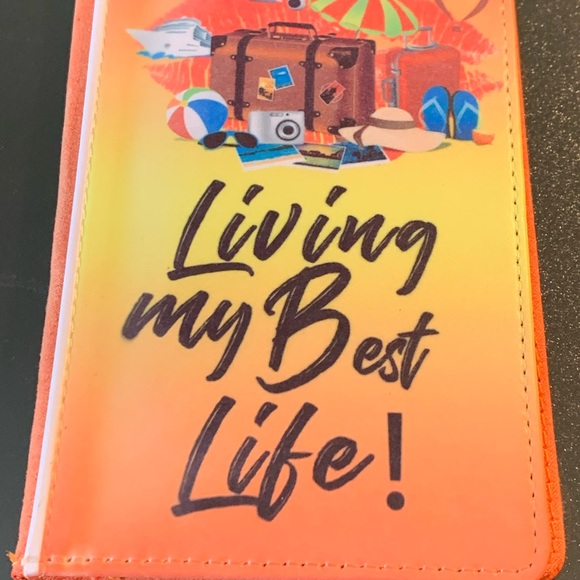 Orange Passport Wallet - Picture 2 of 7